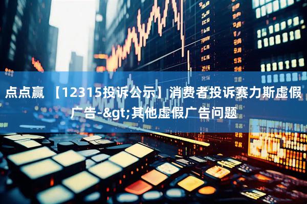 点点赢 【12315投诉公示】消费者投诉赛力斯虚假广告->其他虚假广告问题