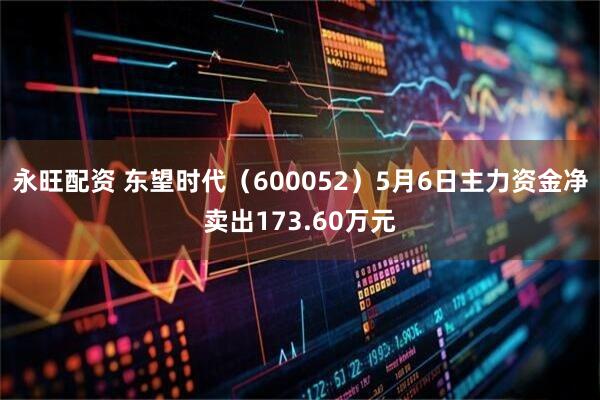 永旺配资 东望时代(600052)5月6日主力资金净卖出173.60万元