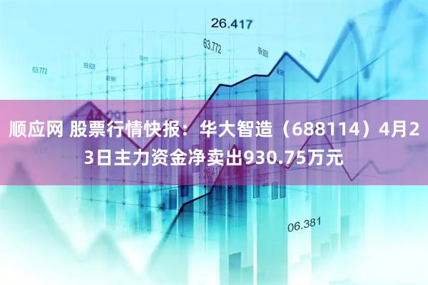 顺应网 股票行情快报：华大智造（688114）4月23日主力资金净卖出930.75万元