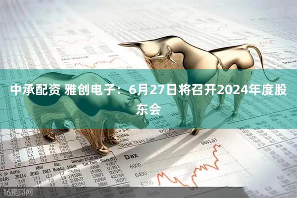 中承配资 雅创电子：6月27日将召开2024年度股东会